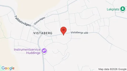 Lägenheter till salu i Huddinge - kort over placeringen