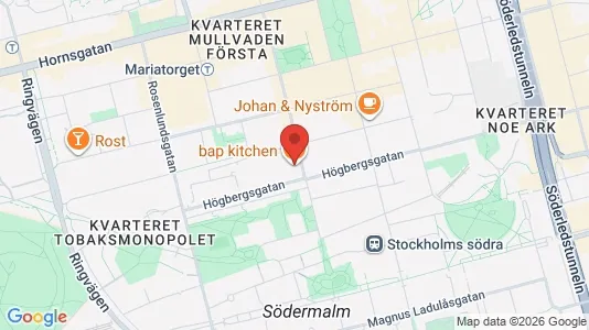Lägenheter till salu i Södermalm - kort over placeringen