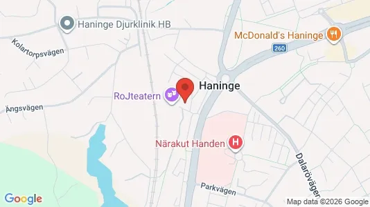 Lägenheter till salu i Haninge - kort over placeringen