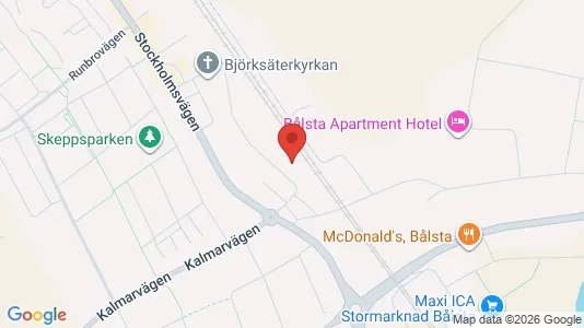 Bostadsrätter till salu i Håbo - kort over placeringen