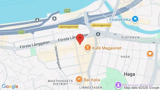 Lägenheter till salu i Göteborg Centrum - kort over placeringen