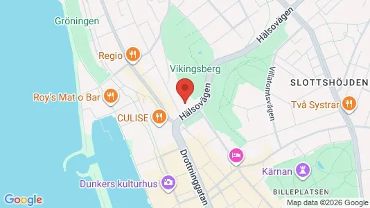 Lägenheter till salu i Helsingborg - kort over placeringen
