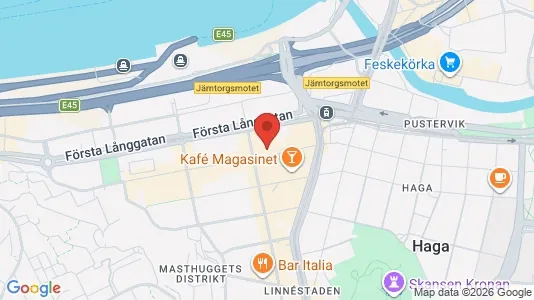 Lägenheter till salu i Göteborg Centrum - kort over placeringen