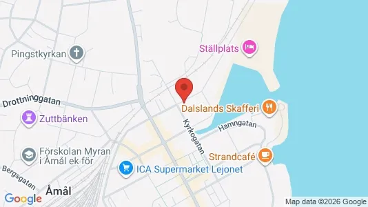 Lägenheter att hyra i Åmål - kort over placeringen