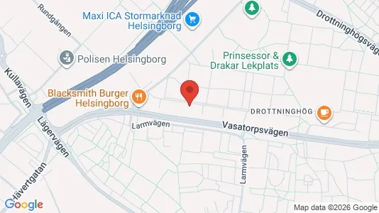 Lägenheter att hyra i Helsingborg - kort over placeringen