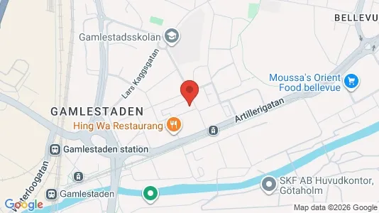 Bostadsrätter till salu i Göteborg Östra - kort over placeringen