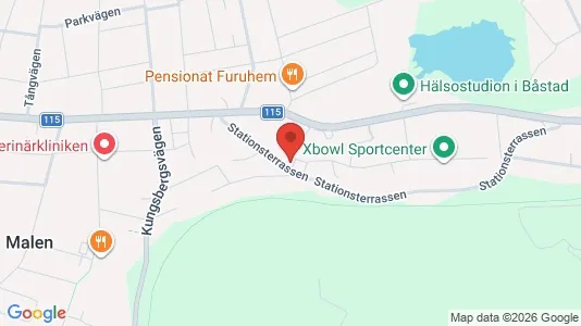 Bostadsrätter till salu i Båstad - kort over placeringen
