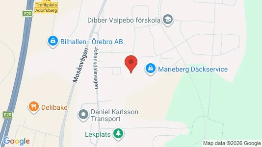 Lägenheter till salu i Örebro - kort over placeringen
