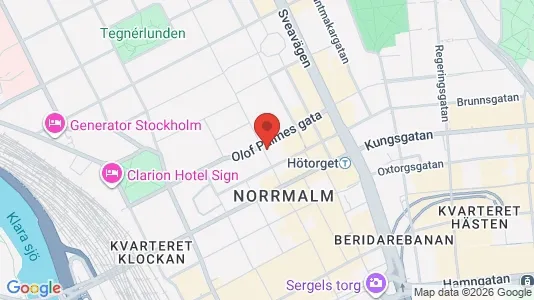 Lägenheter till salu i Stockholm Innerstad - kort over placeringen