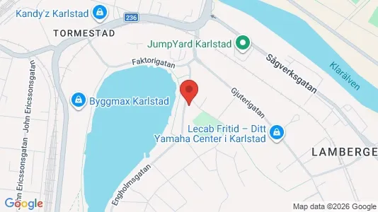Bostadsrätter till salu i Karlstad - kort over placeringen