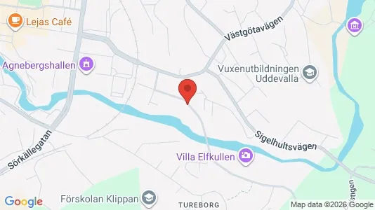 Bostadsrätter till salu i Uddevalla - kort over placeringen