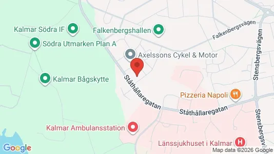 Lägenheter till salu i Kalmar - kort over placeringen