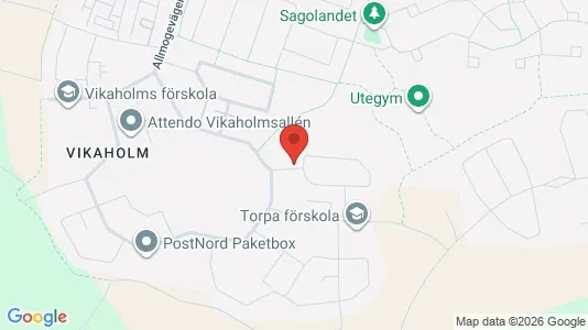 Lägenheter till salu i Växjö - kort over placeringen