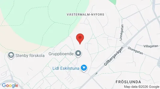 Lägenheter att hyra i Eskilstuna - kort over placeringen