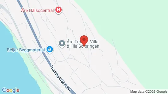 Lägenheter till salu i Åre - kort over placeringen