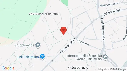 Lägenheter att hyra i Eskilstuna - kort over placeringen