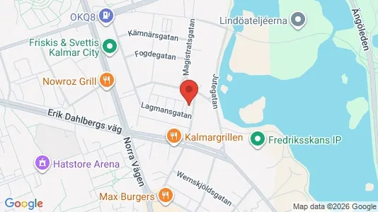 Lägenheter till salu i Kalmar - kort over placeringen