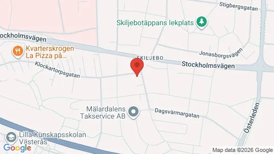 Lägenheter att hyra i Västerås - kort over placeringen