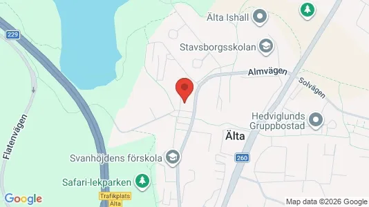 Lägenheter till salu i Nacka - kort over placeringen
