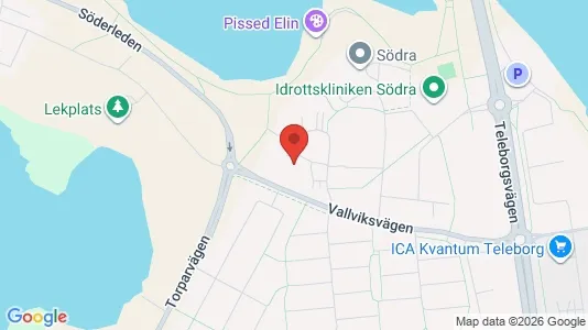 Bostadsrätter till salu i Växjö - kort over placeringen