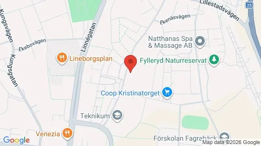Lägenheter att hyra i Växjö - kort over placeringen