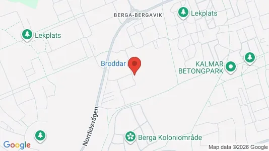 Bostadsrätter till salu i Kalmar - kort over placeringen