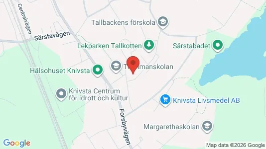 Bostadsrätter till salu i Knivsta - kort over placeringen