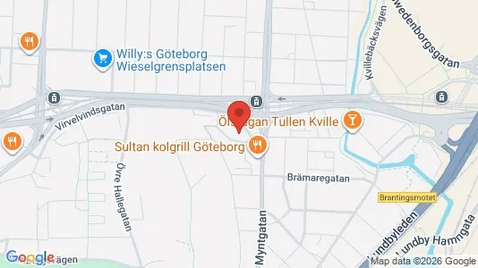 Lägenheter till salu i Lundby - kort over placeringen