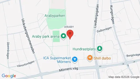 Lägenheter att hyra i Växjö - kort over placeringen