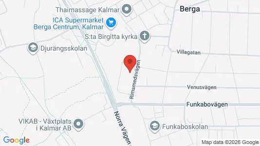 Bostadsrätter till salu i Kalmar - kort over placeringen