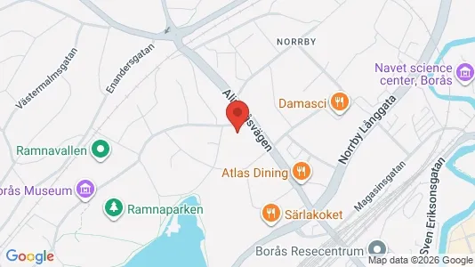 Lägenheter till salu i Borås - kort over placeringen