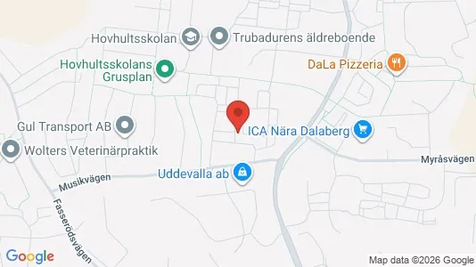 Bostadsrätter till salu i Uddevalla - kort over placeringen