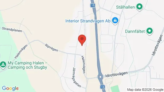 Bostadsrätter till salu i Olofström - kort over placeringen