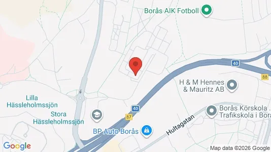 Lägenheter att hyra i Borås - kort over placeringen