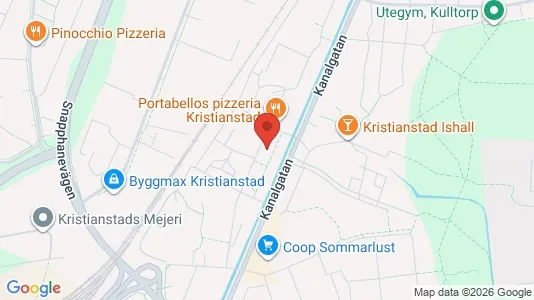 Lägenheter till salu i Kristianstad - kort over placeringen