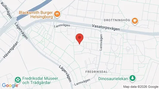 Bostadsrätter till salu i Helsingborg - kort over placeringen