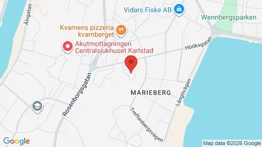 Bostadsrätter till salu i Karlstad - kort over placeringen