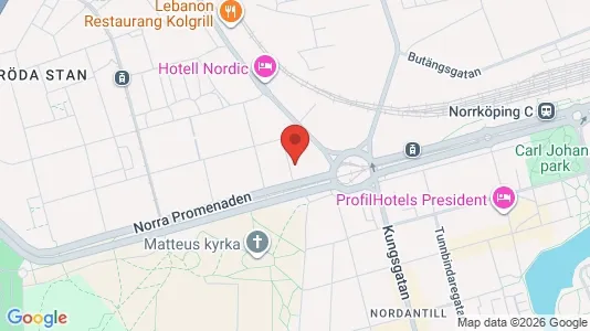 Lägenheter till salu i Norrköping - kort over placeringen