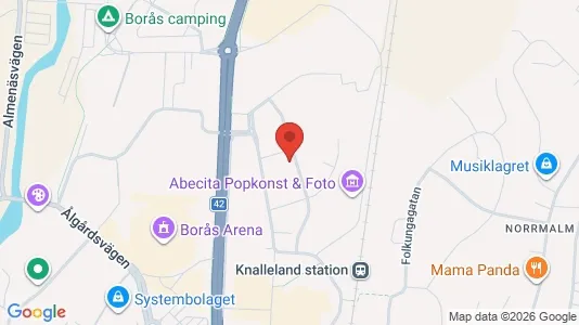 Lägenheter till salu i Borås - kort over placeringen