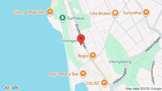 Lägenheter till salu i Helsingborg - kort over placeringen