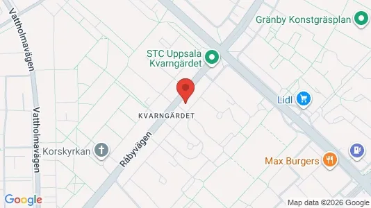 Lägenheter till salu i Uppsala - kort over placeringen