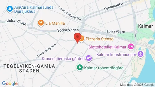Lägenheter till salu i Kalmar - kort over placeringen