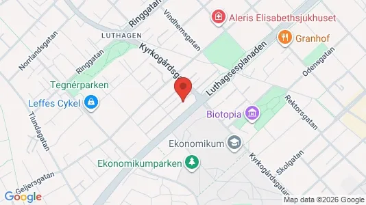 Lägenheter till salu i Uppsala - kort over placeringen