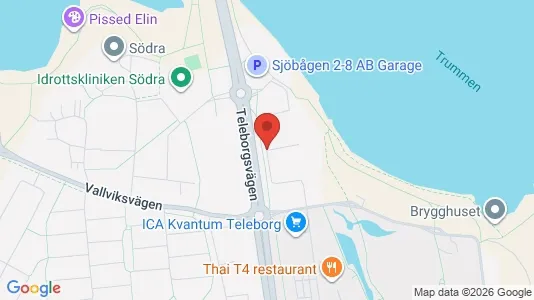 Bostadsrätter till salu i Växjö - kort over placeringen