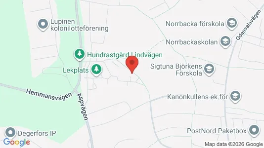 Lägenheter till salu i Sigtuna - kort over placeringen