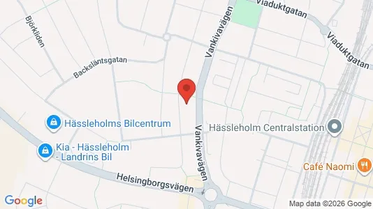 Bostadsrätter till salu i Hässleholm - kort over placeringen
