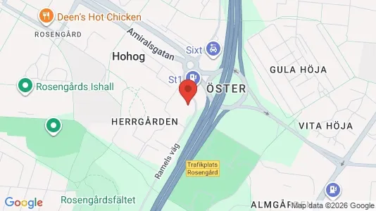 Lägenheter att hyra i Rosengård - kort over placeringen
