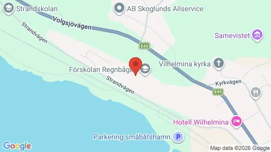 Lägenheter att hyra i Vilhelmina - kort over placeringen