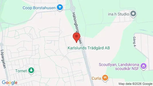 Lägenheter till salu i Landskrona - kort over placeringen