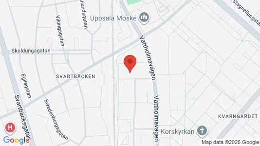 Lägenheter till salu i Uppsala - kort over placeringen